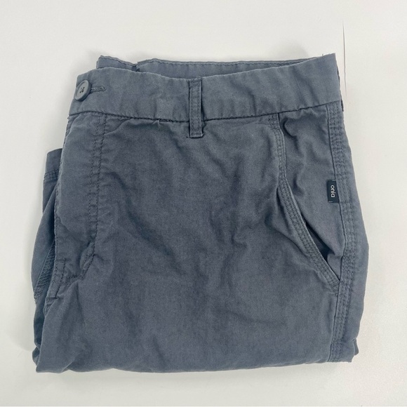 ONIA Linen Blend Breathable Chino Shorts Mens Sz‎ 36 Light Dark Gray 10" - Picture 4 of 11